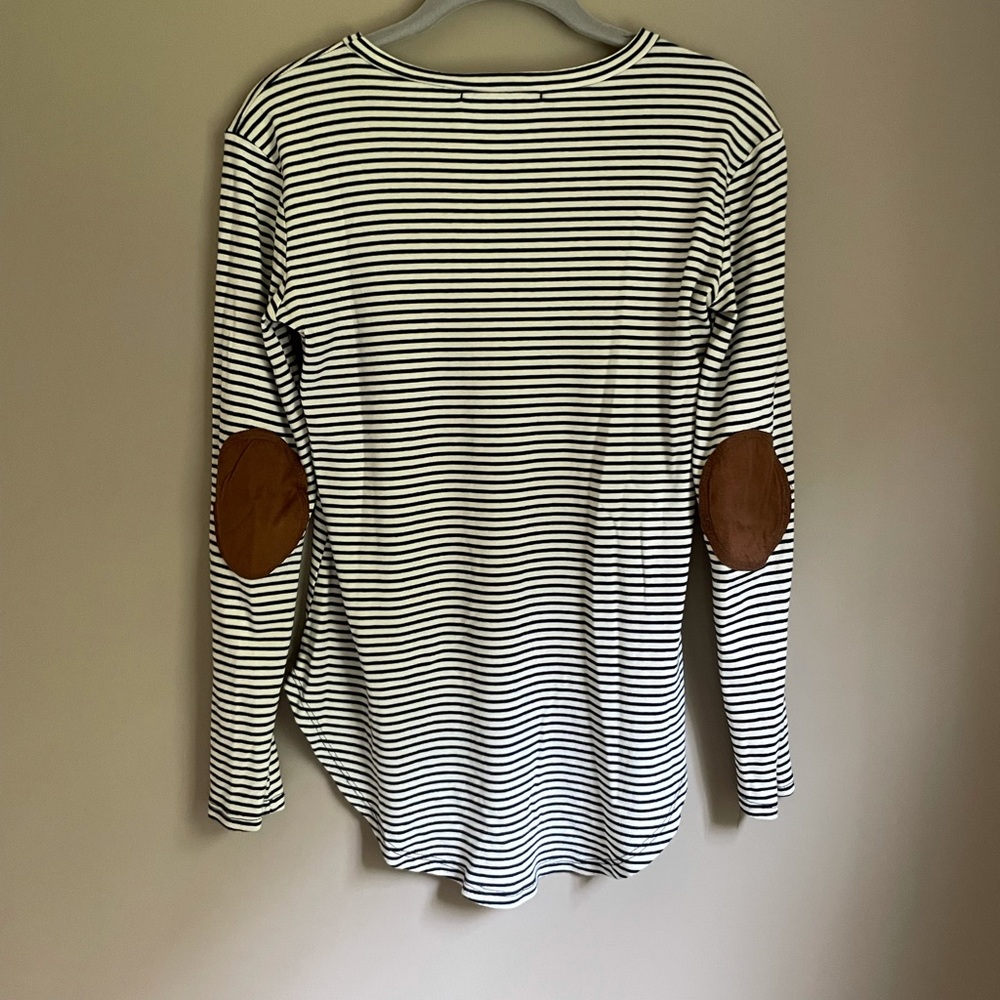 Love Kuza striped top with elbow pads